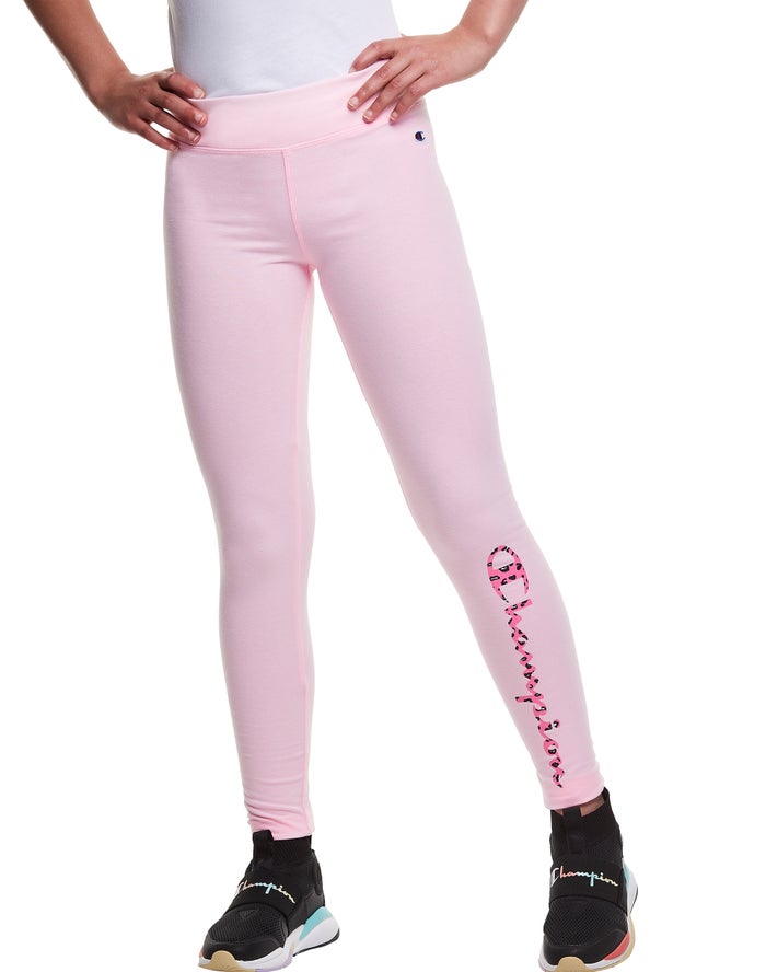 Champion Legging Meisjes - Roze - Leopard Print ( 684372-LQK )